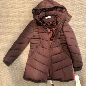 Calvin Klein maroon puffer size L